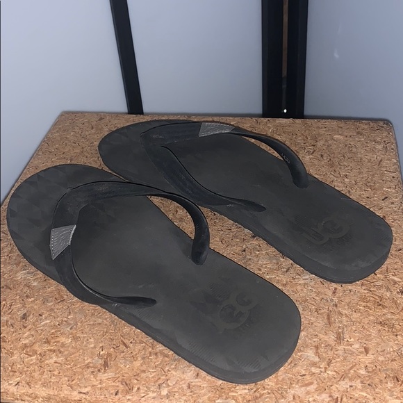 - UGG Casual Men’s Thong Sandals Size 12 Black Spring Summer Beach Slip On - Picture 4 of 11